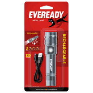 EVEREADY ® METAL LIGHT RECHARGEABLE 320