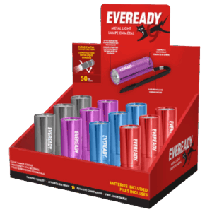 EVEREADY® LAMPE EN MÉTAL COLORÉ 50 L