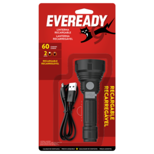 EVEREADY® LINTERNA LED 2M 60 PEQUEÑA RECARGABLE