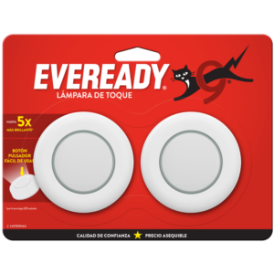 EVEREADY® LAMPARA DE TOQUE 2 UDS