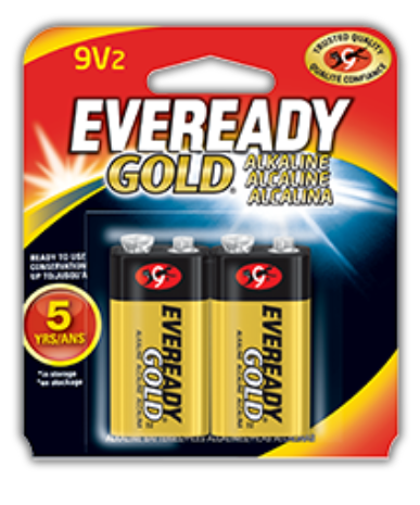 ERG AL 9V: Pile carrée 9 V Eveready Gold (Energizer) chez reichelt  elektronik