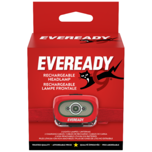Eveready X200 LED Rechargeable Headlamps (2-Pack)