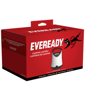 Eveready LED Camping Lantern 250 Lumens, Black, 2 Pack